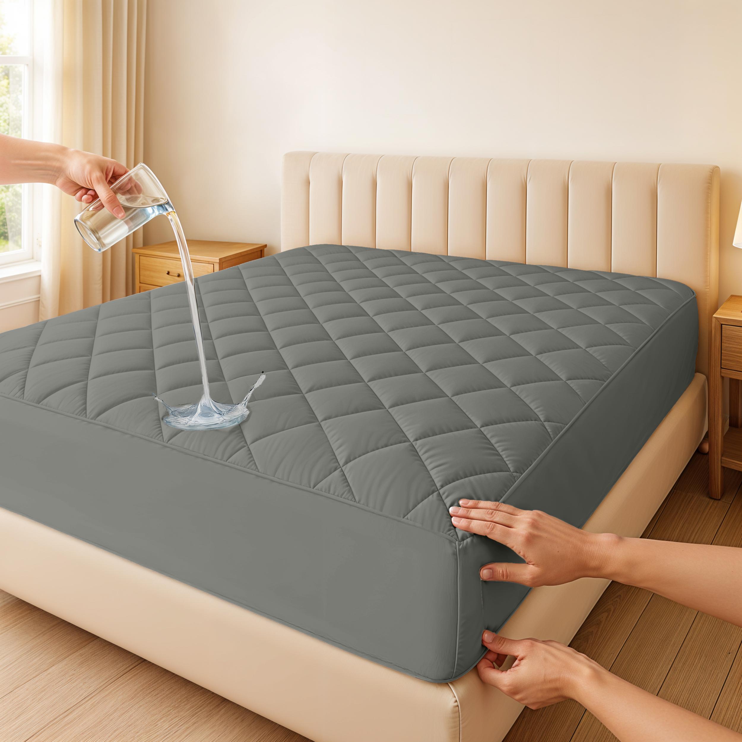 Mattress Pad Topper - Lux Décor Quilted Mattress Pad –