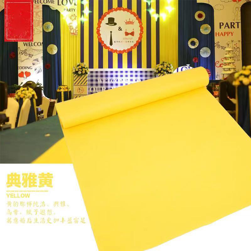 Yellow Disposable Carpet for W - Home Textiles Exhibition บทวิจารณ์และราคา
