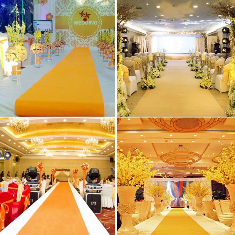 Yellow Disposable Carpet for W - Home Textiles Exhibition บทวิจารณ์และราคา