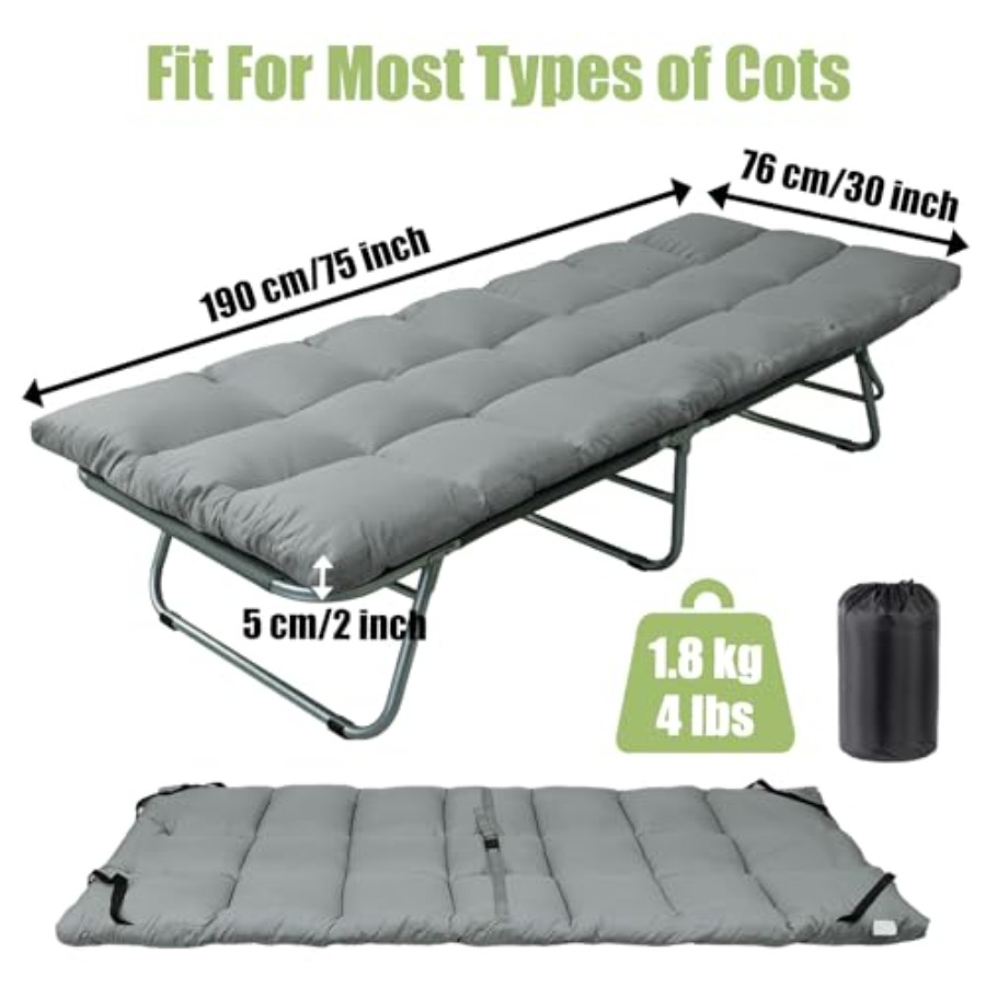 Cot Mattress Pad-Cot Pads for  - Mattress Pad Topper บทวิจารณ์และราคา