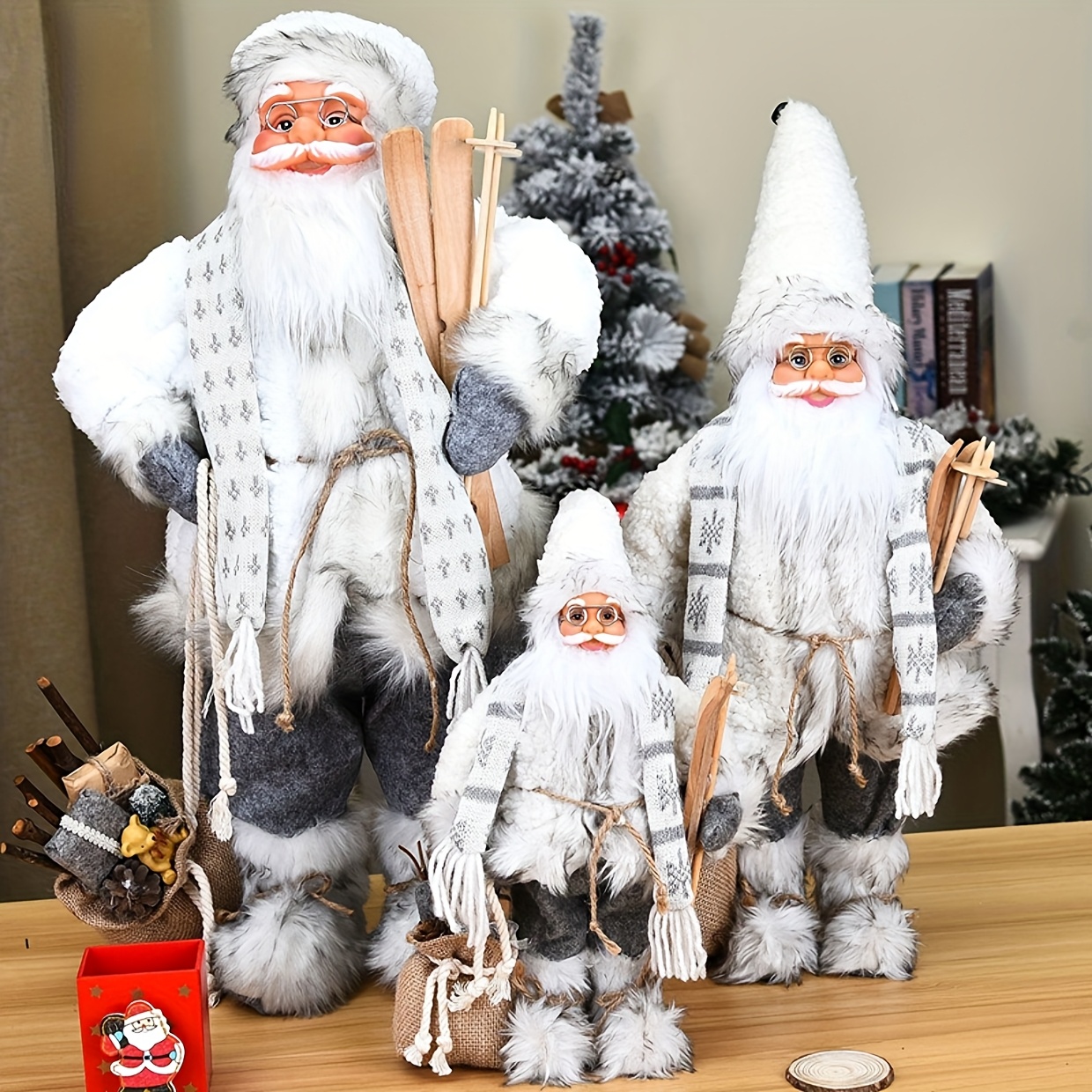 Blue and white Santa Claus, Ch - Home Textiles And Furnishing บทวิจารณ์และราคา