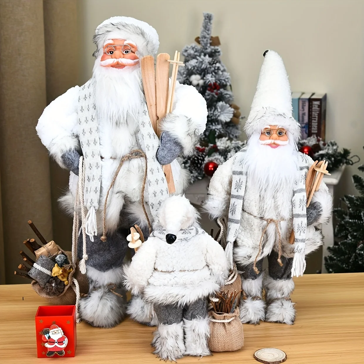 Blue and white Santa Claus, Ch - Home Textiles And Furnishing บทวิจารณ์และราคา