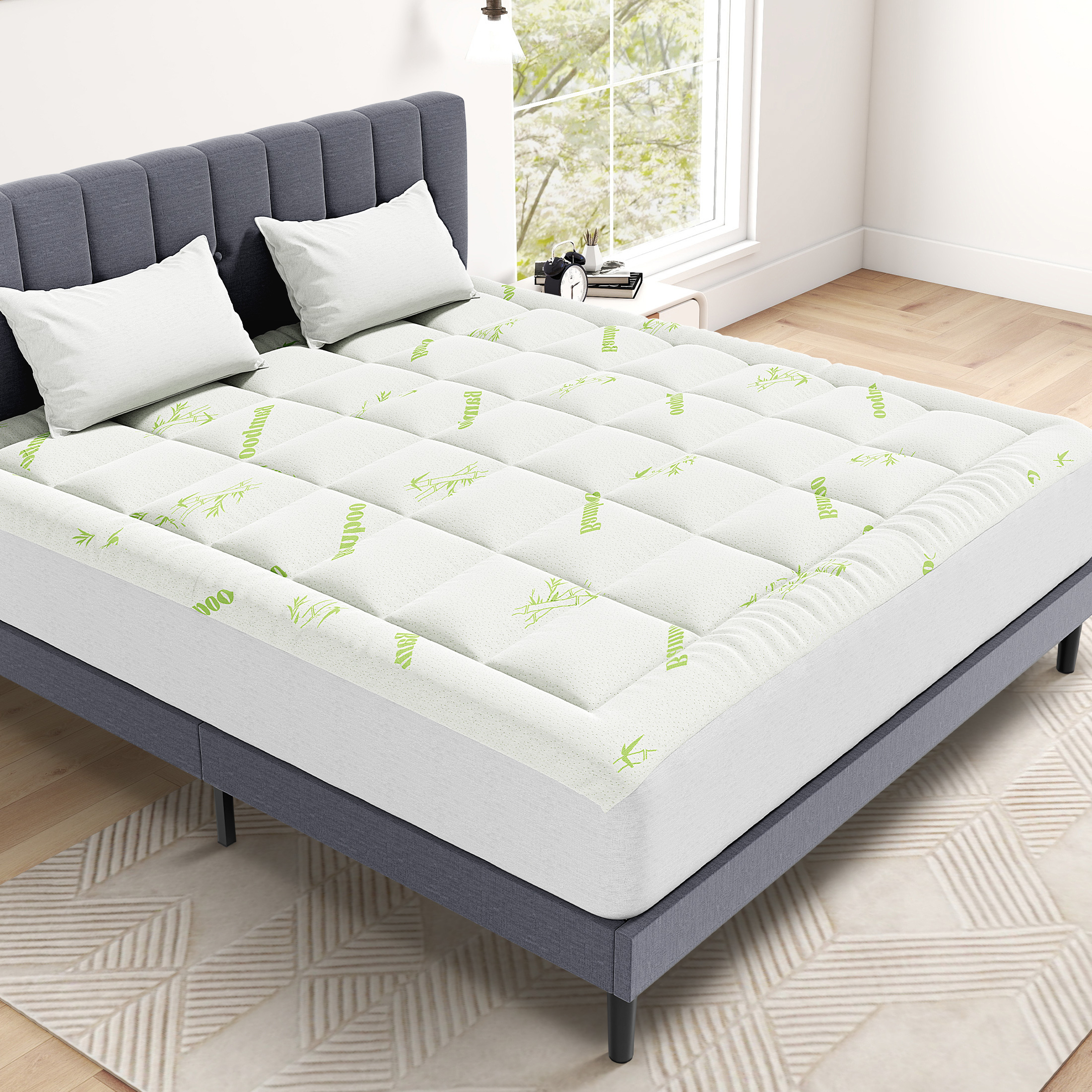 MCQ 400g Bamboo Viscose Derive - Mattress Pad Topper บทวิจารณ์และราคา