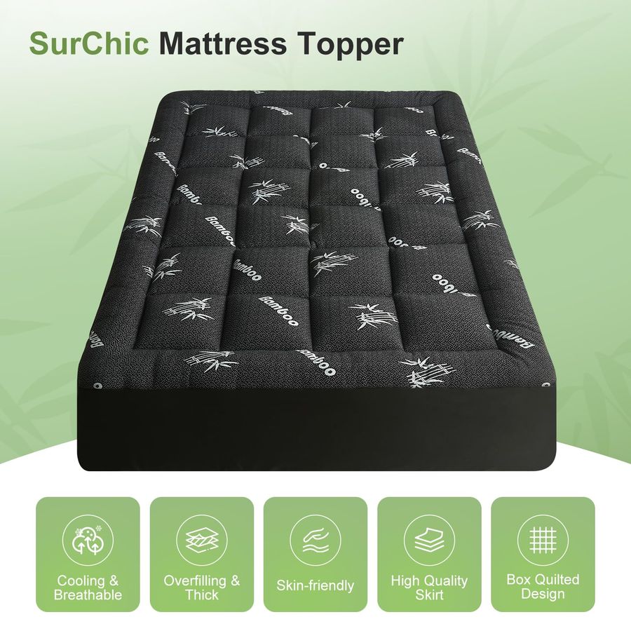 Queen Size Mattress Topper Vis - Mattress Pad Topper บทวิจารณ์และราคา