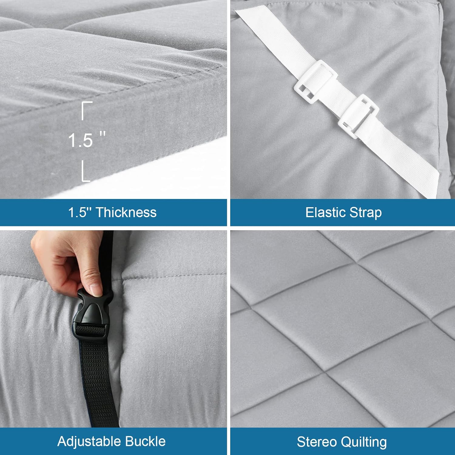 Cot Mattress Topper 2 Inch Thi - Mattress Pad Topper บทวิจารณ์และราคา