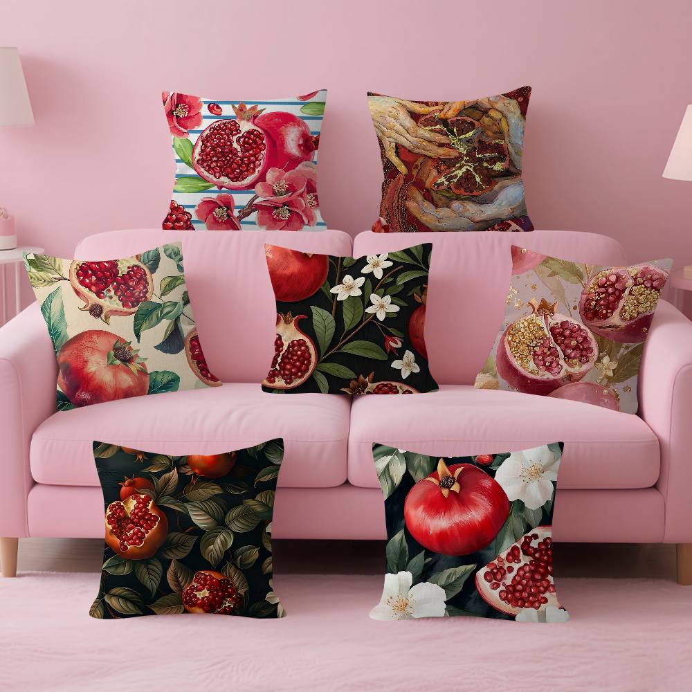 Fruit Pomegranate Painting Pil - Home Textiles And Furnishing บทวิจารณ์และราคา
