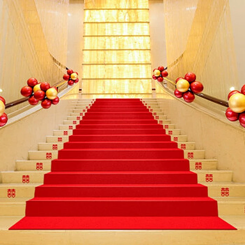 Red Wedding Carpet Thick Mater - Home Textiles Exhibition บทวิจารณ์และราคา