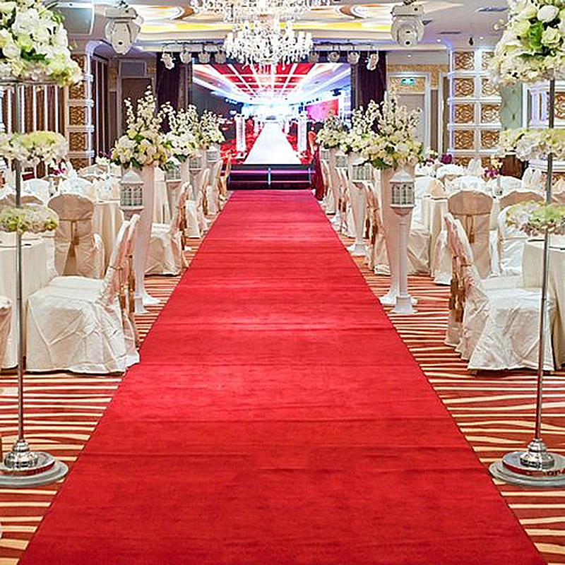 Red Wedding Carpet Thick Mater - Home Textiles Exhibition บทวิจารณ์และราคา