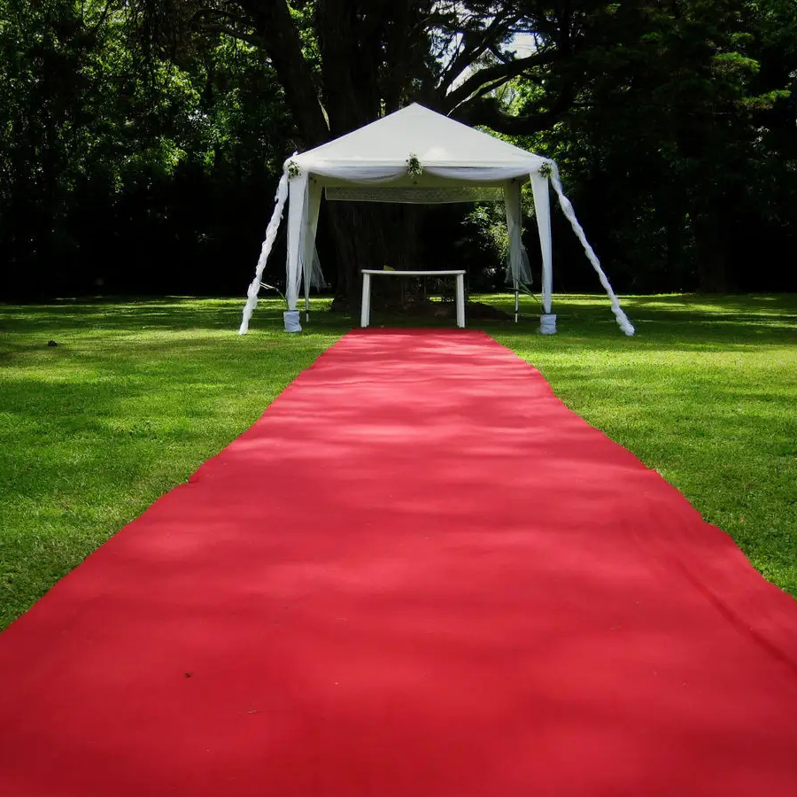 Red Wedding Carpet Thick Mater - Home Textiles Exhibition บทวิจารณ์และราคา