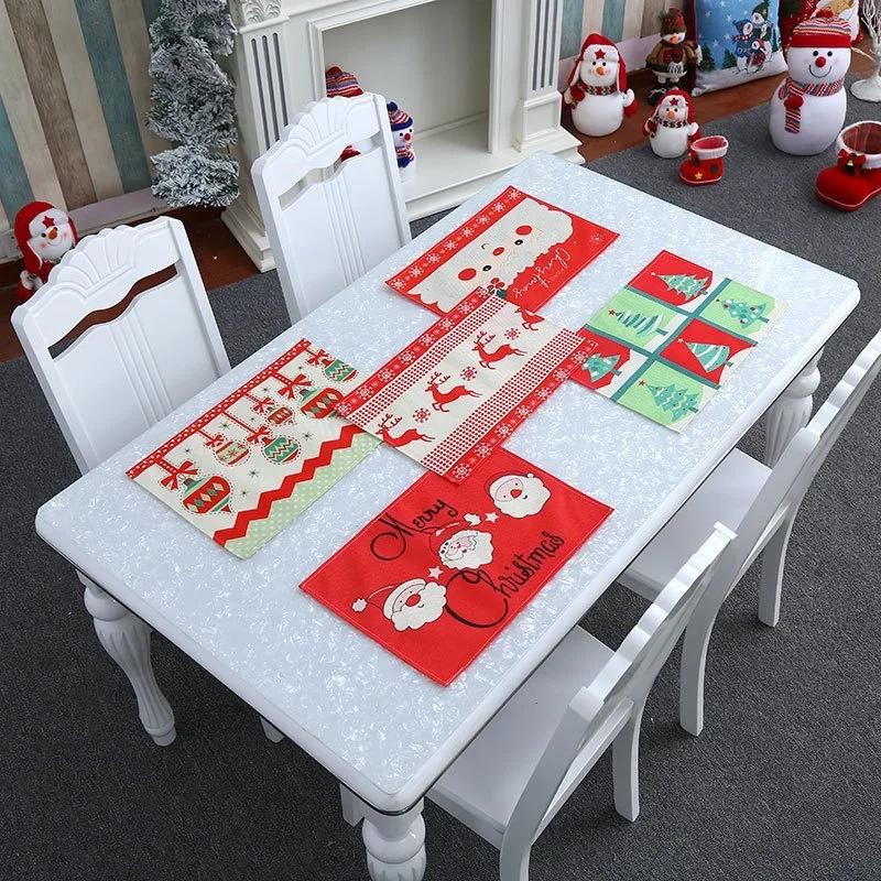 Christmas Home Table Decoratio - Home Textiles And Furnishing บทวิจารณ์และราคา