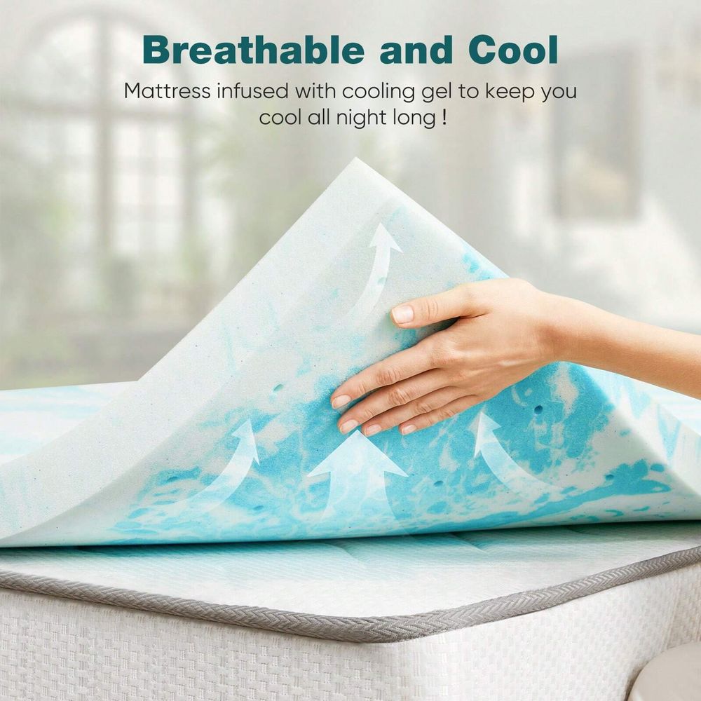 Memory Foam Mattress Topper 2  - Mattress Pad Topper บทวิจารณ์และราคา
