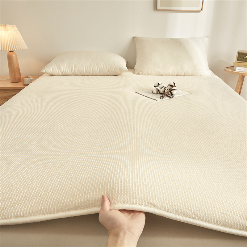 Fishscale pattern All cotton Q - Mattress Pad Topper บทวิจารณ์และราคา